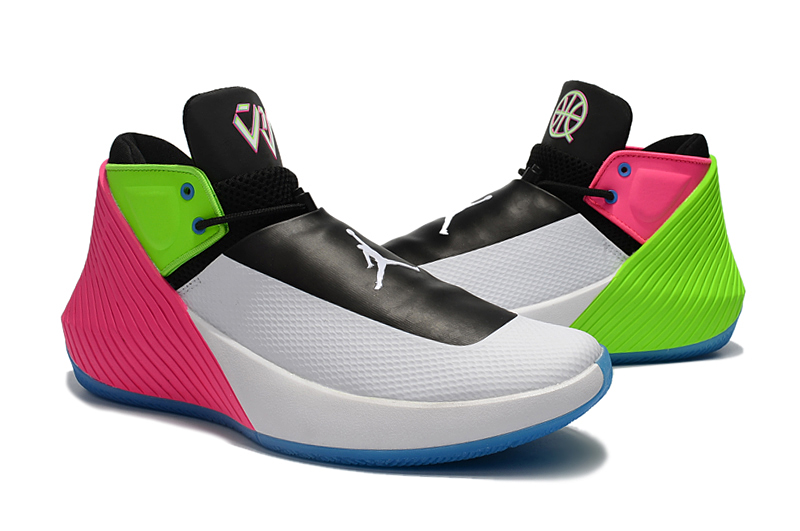 Jordan Why Not Zero.1 White Black Green Pink Blue Shoes - Click Image to Close